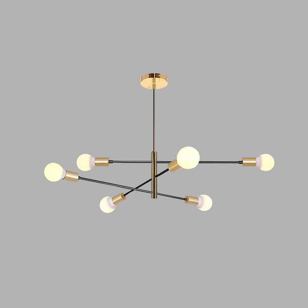 Luxurious 6 - Light Sputnik Chandelier with E27 Bulb Base - 41'' Dia x 31'' H