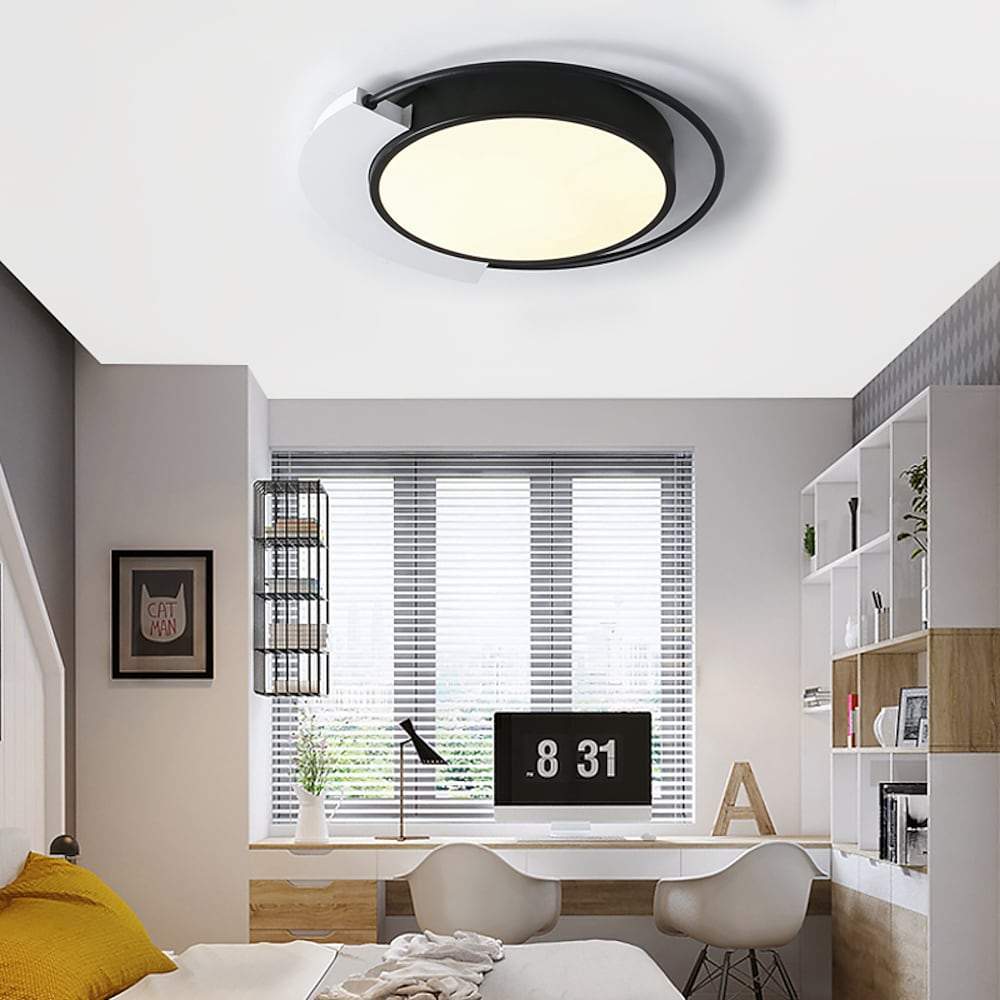 18'' LED 1-Light LED New Design Flush Mount Lights Modern LED Aluminum PVC Geometrical Dimmable Ceiling Lights