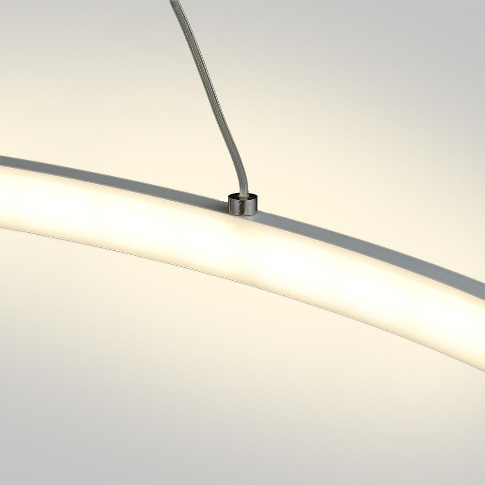 Round Geometric 30 - Watt Single Ring Integrated LED Modern Bedroom Pendant