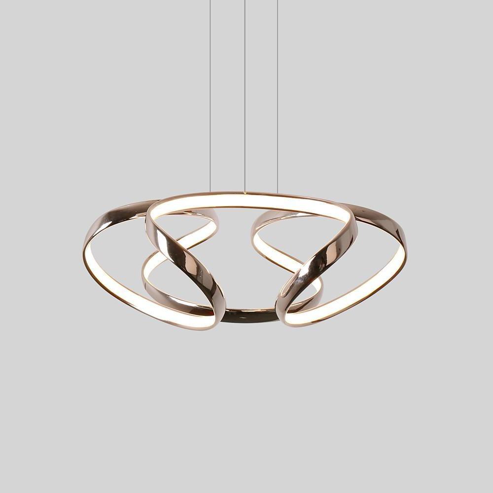 18'' LED 1-Light Chandelier LED Artistic Aluminum Silica gel Novelty Sputnik Circle Design-dazuma