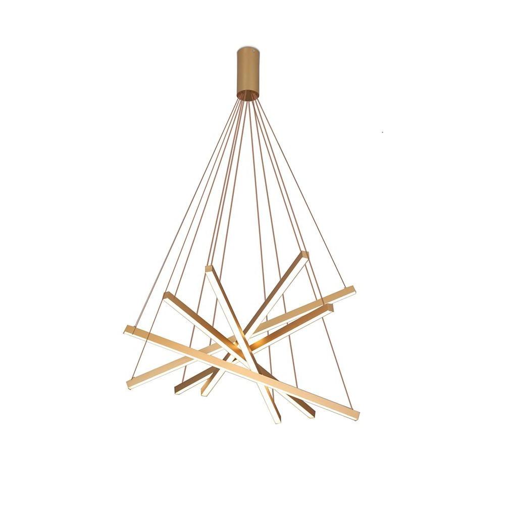 6 - light Cluster Design Multiple Sticks LED Modern Pendant Lighting