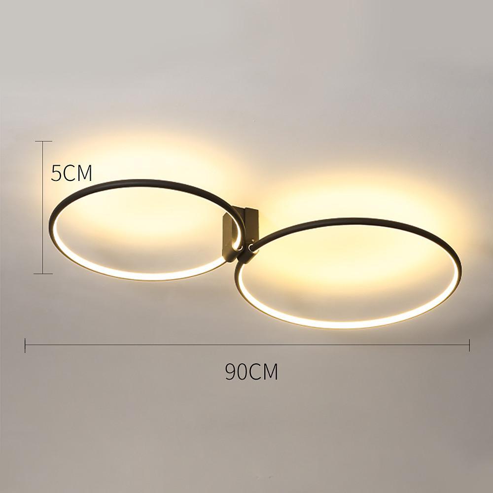 24'' LED 2-Light 1-Light Single Design Flush Mount Lights Nordic Style LED Acrylic Metal Ceiling Lights