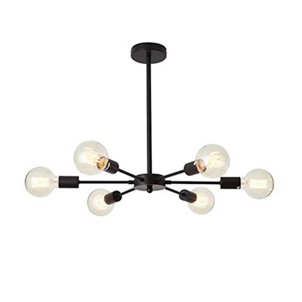 Mid - Century Sputnik Semi - Flush Mount Bedroom 193sq ft - 269sq ft Illumination Area Ceiling Light