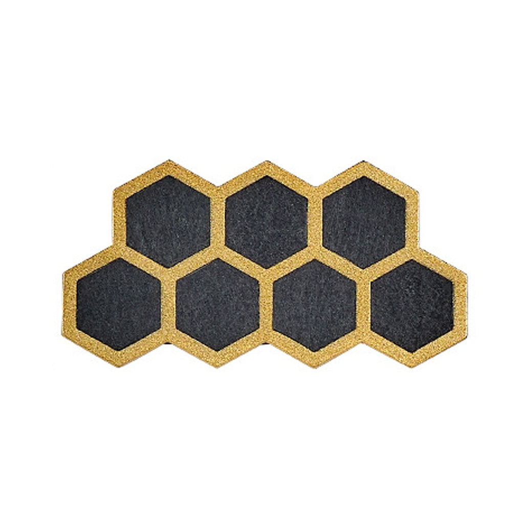 Honeycomb LED lights wall with dimensions and installation details.