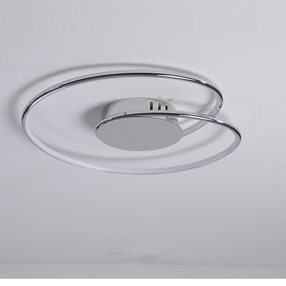 21'' LED 1-Light Geometric Shapes Flush Mount Lights Modern LED Metal Silica gel Flush Mounts Semi Flush Mounts-dazuma