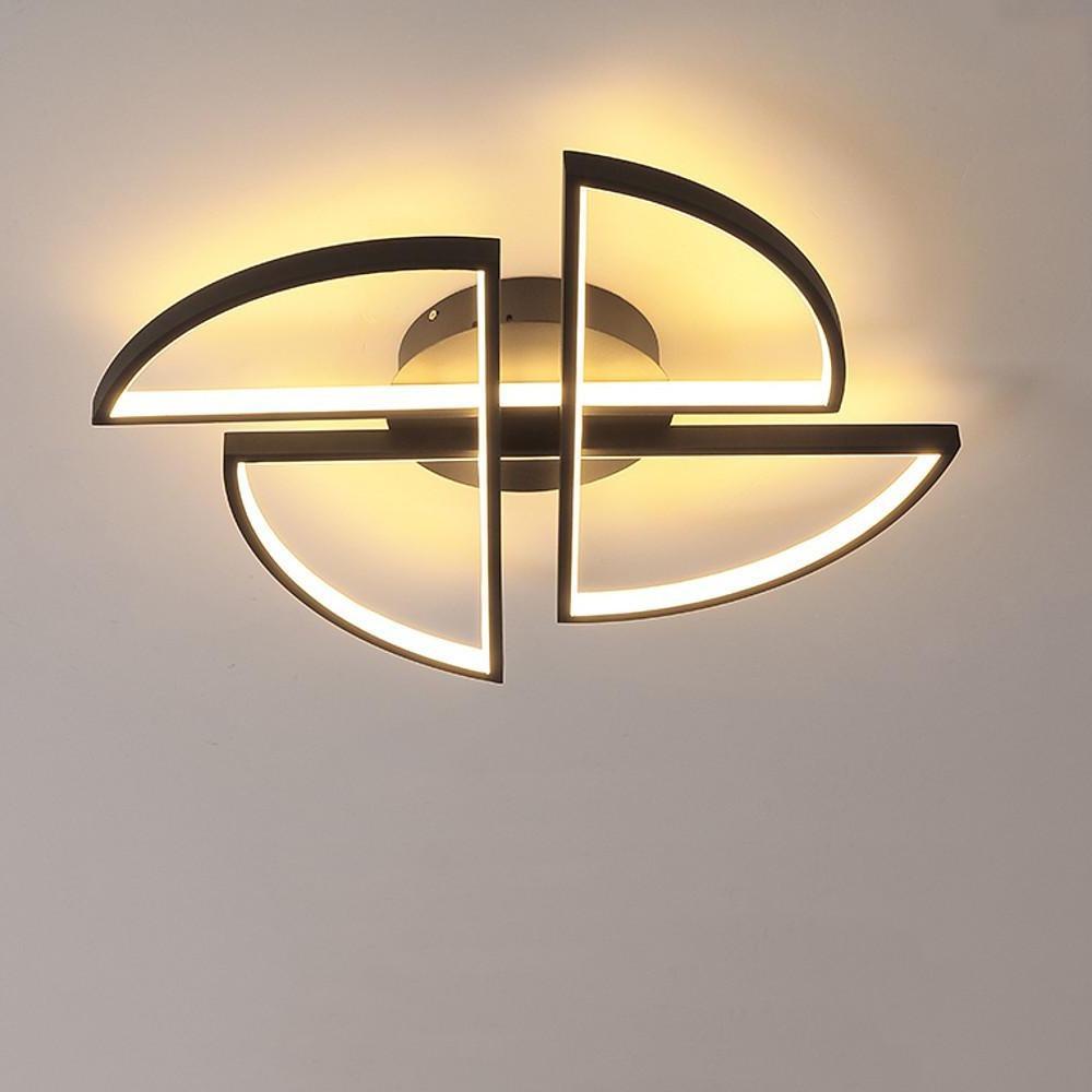18'' LED 1-Light LED New Design Flush Mount Lights Modern LED Metal PVC Linear Ceiling Lights-dazuma
