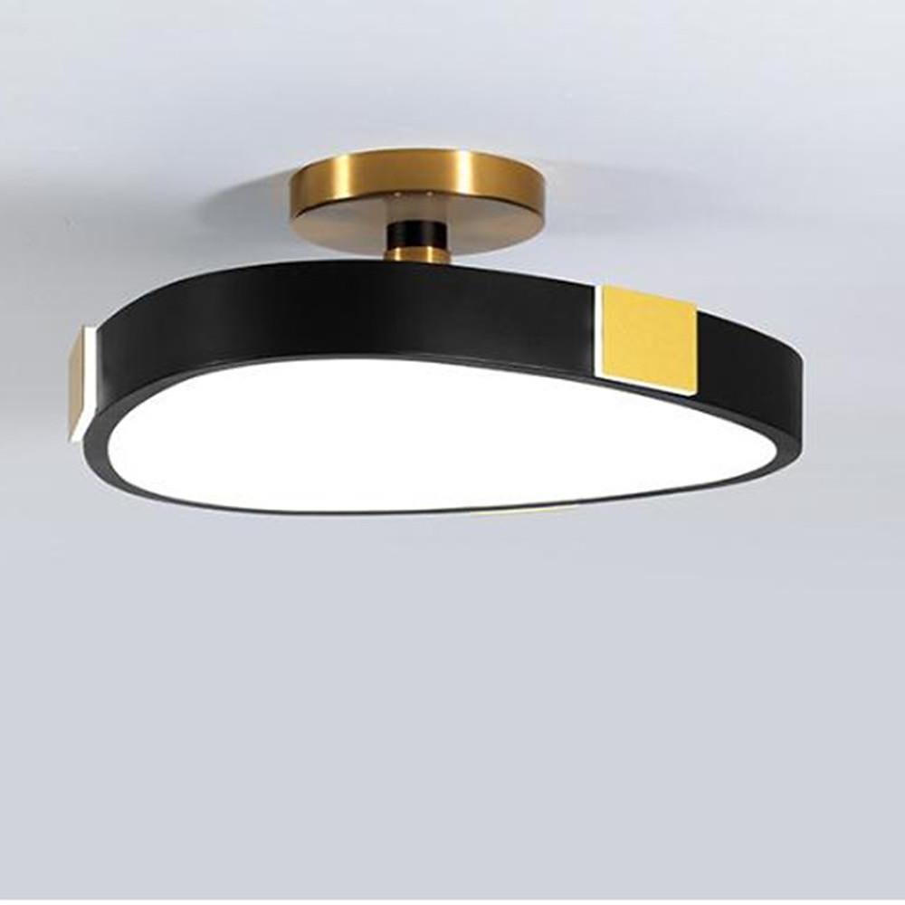 15'' LED 1-Light Geometric Shapes Semi-Flushmount Lights Modern LED Metal Acrylic Flush Mounts Semi Flush Mounts-dazuma