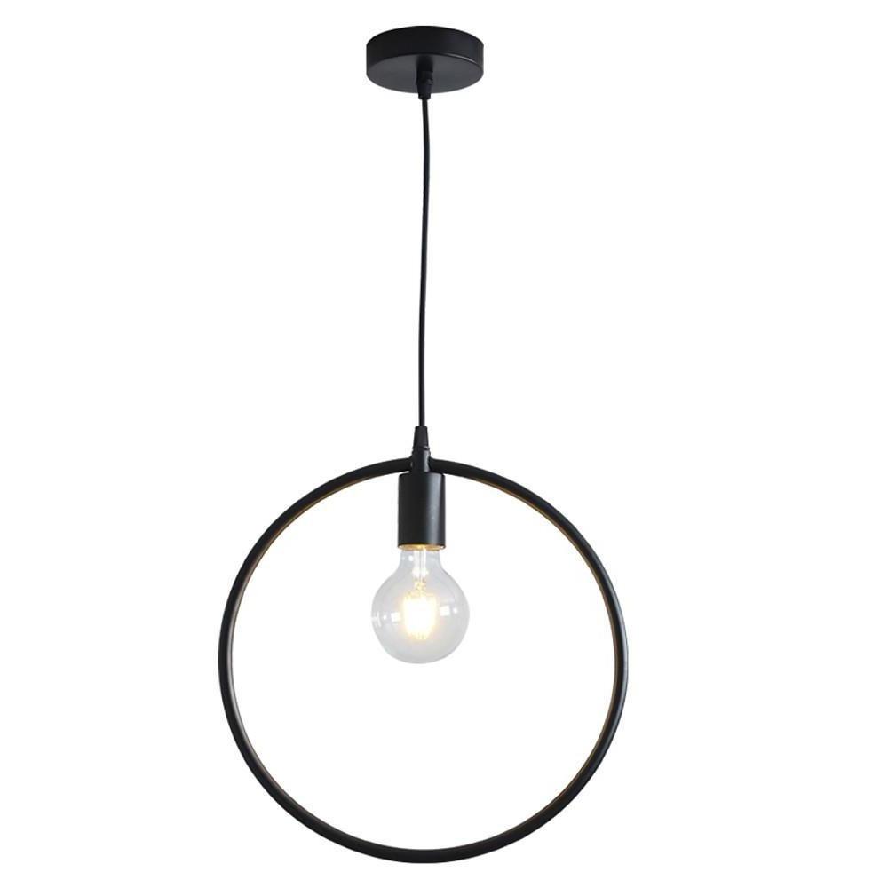 Ceiling Pendant Light Rounded Metal Black and Gold Ceiling Light Rounded Square Pendant Lighting - Dazuma