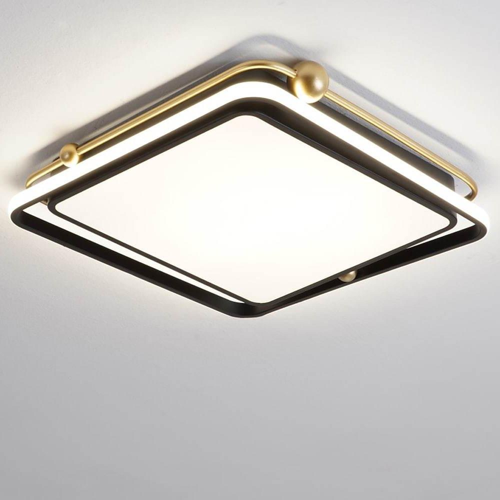 22'' LED 1-Light Geometric Shapes Dimmable Flush Mount Lights Nordic Style LED Metal Acrylic Geometrical Stylish Classic Dimmable Ceiling Lights-dazuma