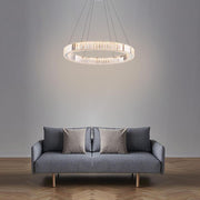 Luxury 1 - Light Ring Shaped Wagon Wheel Chandelier in Gold Finish