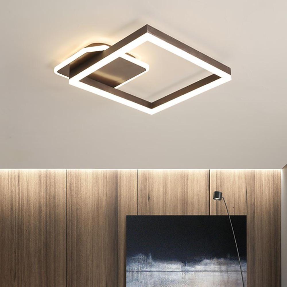 18'' LED 1-Light Geometric Shapes Flush Mount Lights Modern LED Aluminum Metal Acrylic Dimmable Ceiling Lights-dazuma