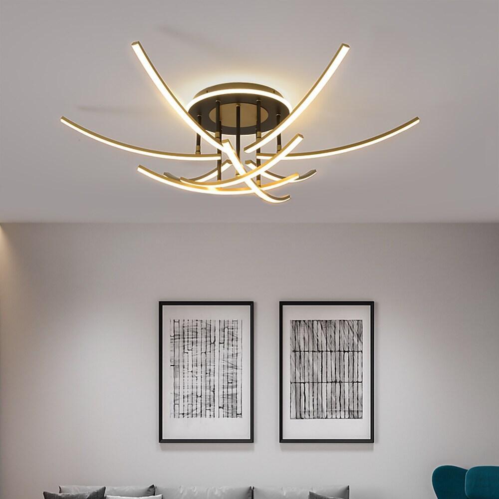 42'' Dual LED 9-Light 6-Light 3-Light Geometric Shapes Sputnik Design Flush Mount Lights Nordic Style Artistic Metal Silica gel Stylish Artistic Style Minimalist Dimmable Ceiling Lights