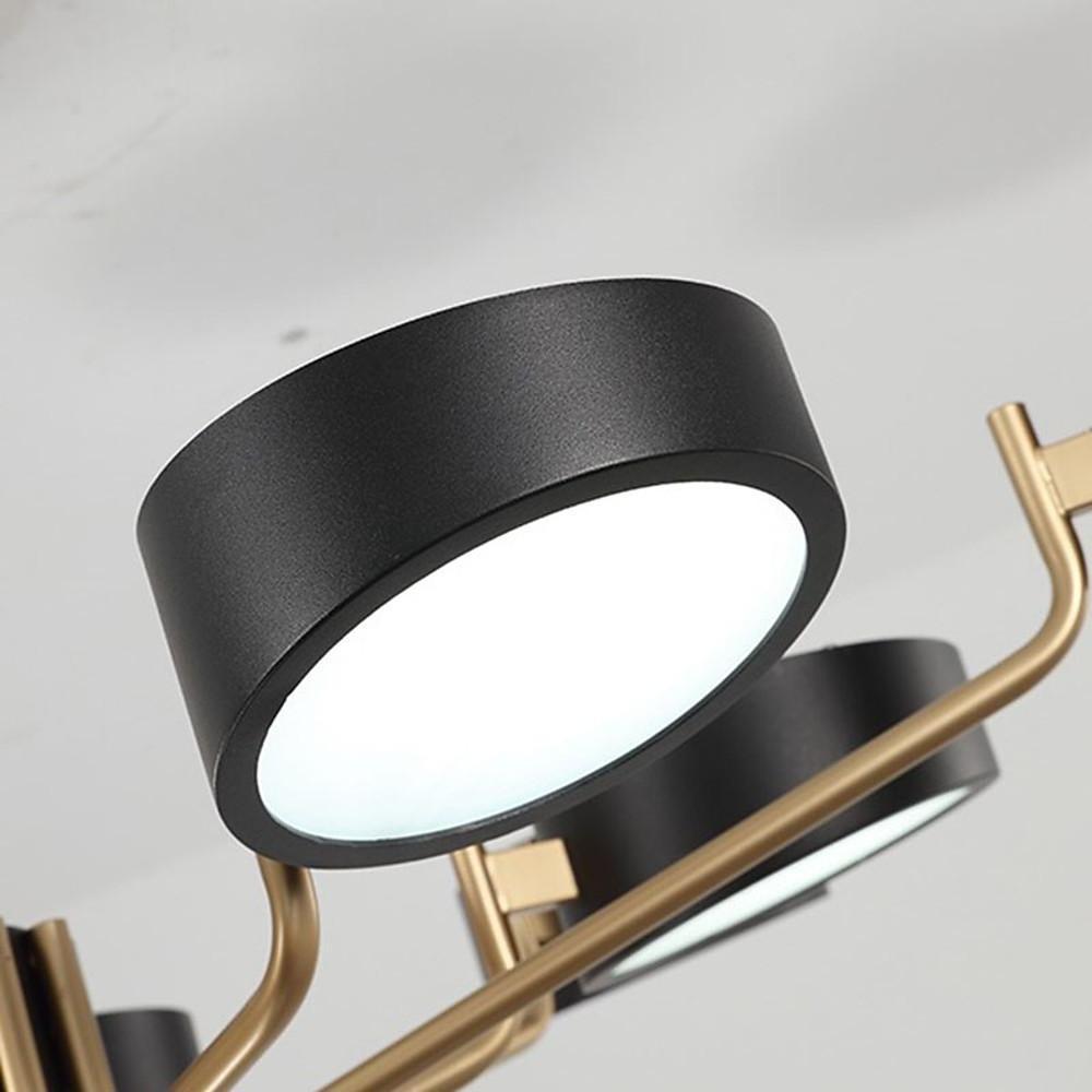 37'' LED 8-Light Lantern Desgin Flush Mount Lights Modern Metal Pendant Lights