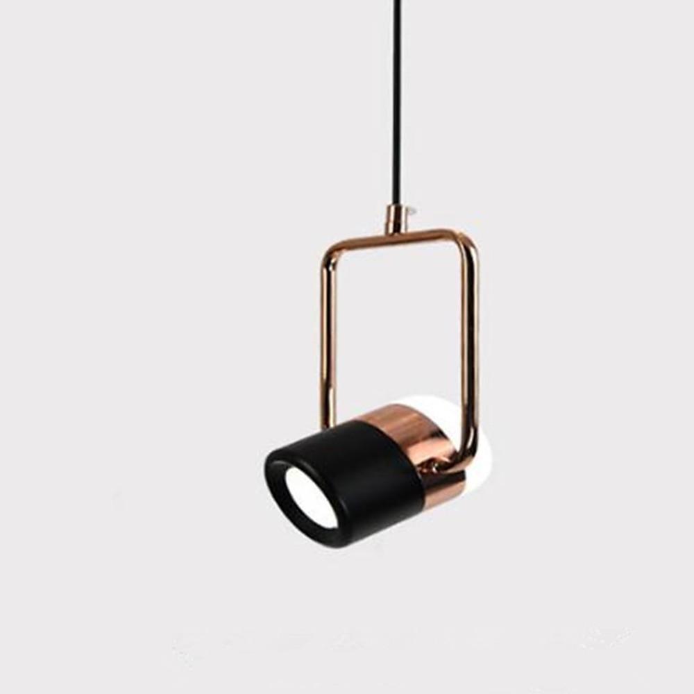 Projector - Like Electroplated Metal Modern Pendant Lighting with Flexible Ambient Light