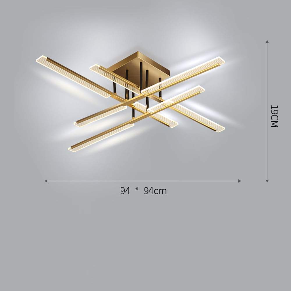 28'' LED 12 Bulbs 8-Light Single Design Flush Mount Lights Nordic Style LED Acrylic Metal Flush Mounts Semi Flush Mounts-dazuma