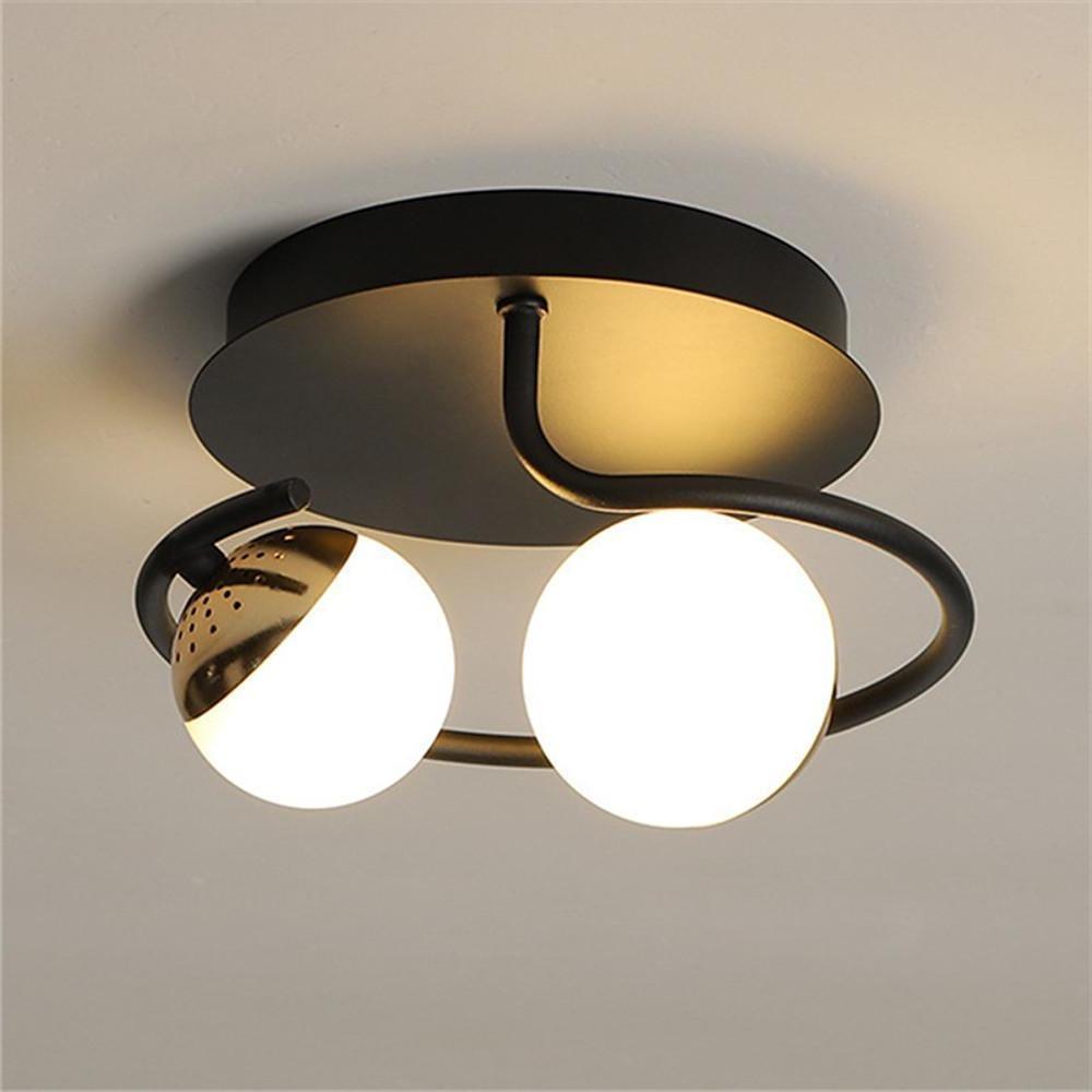 2 - Light Globes Design LED Nordic Flush Mount Ceiling Light Ceiling Lamp