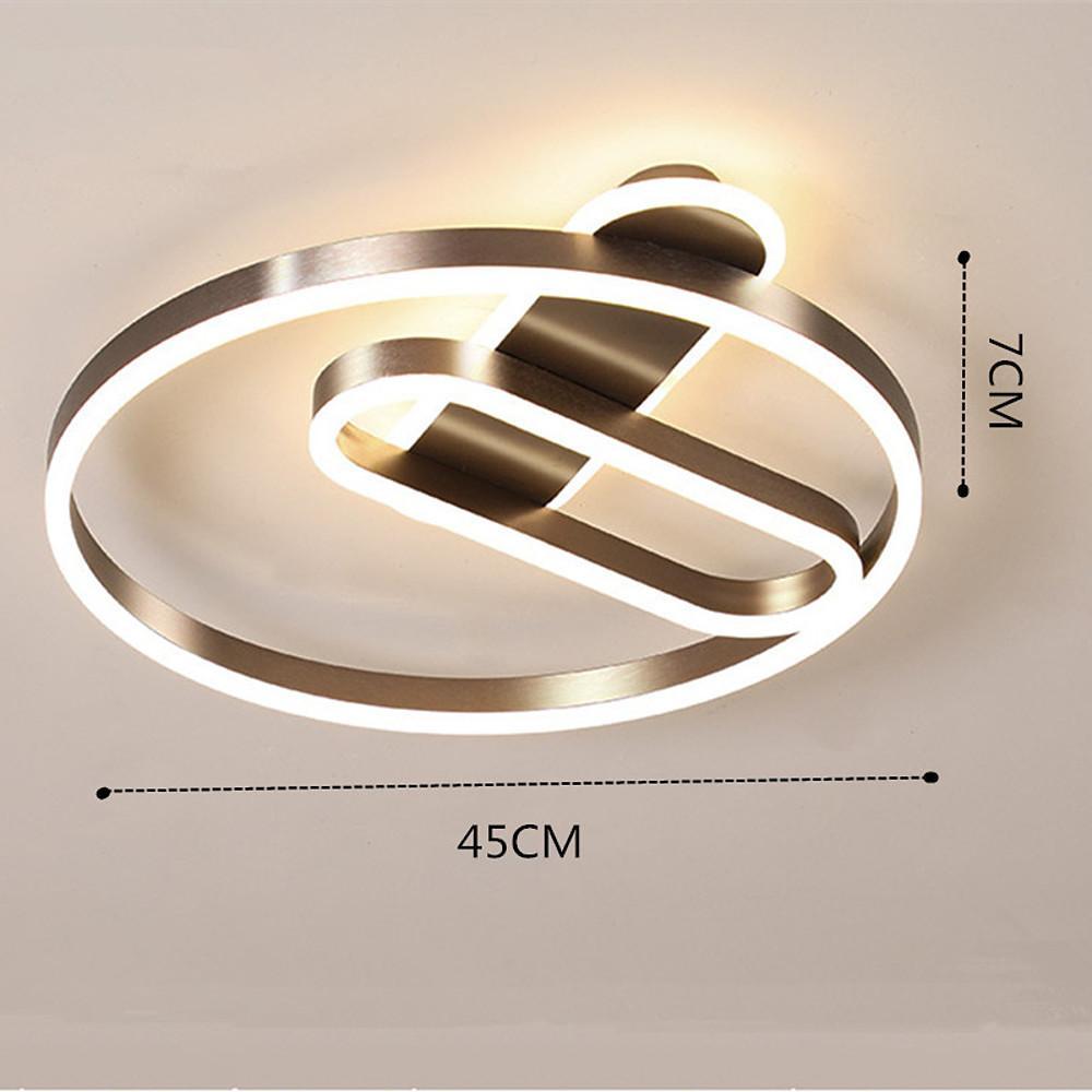 22'' LED 3-Light Cluster Design Flush Mount Lights Modern LED Metal Aluminum Acrylic Flush Mounts Semi Flush Mounts-dazuma