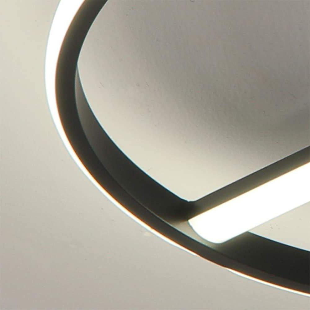 18'' LED 1-Light Flush Mount Lights LED Contemporary Metal PVC Linear Dimmable Ceiling Lights