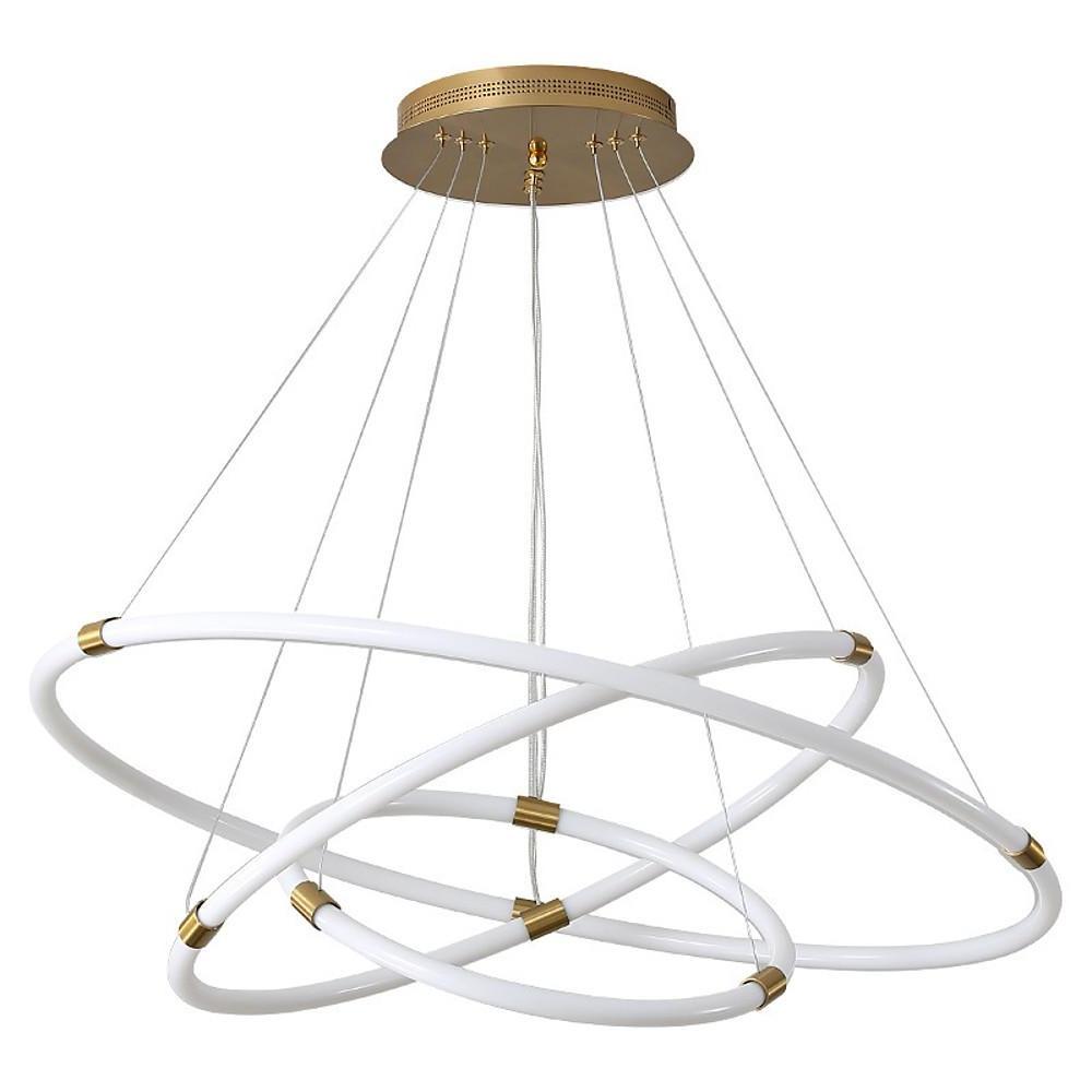 Surround Circle LED Chandelier: 2/3 - Light, 4000K, Acrylic
