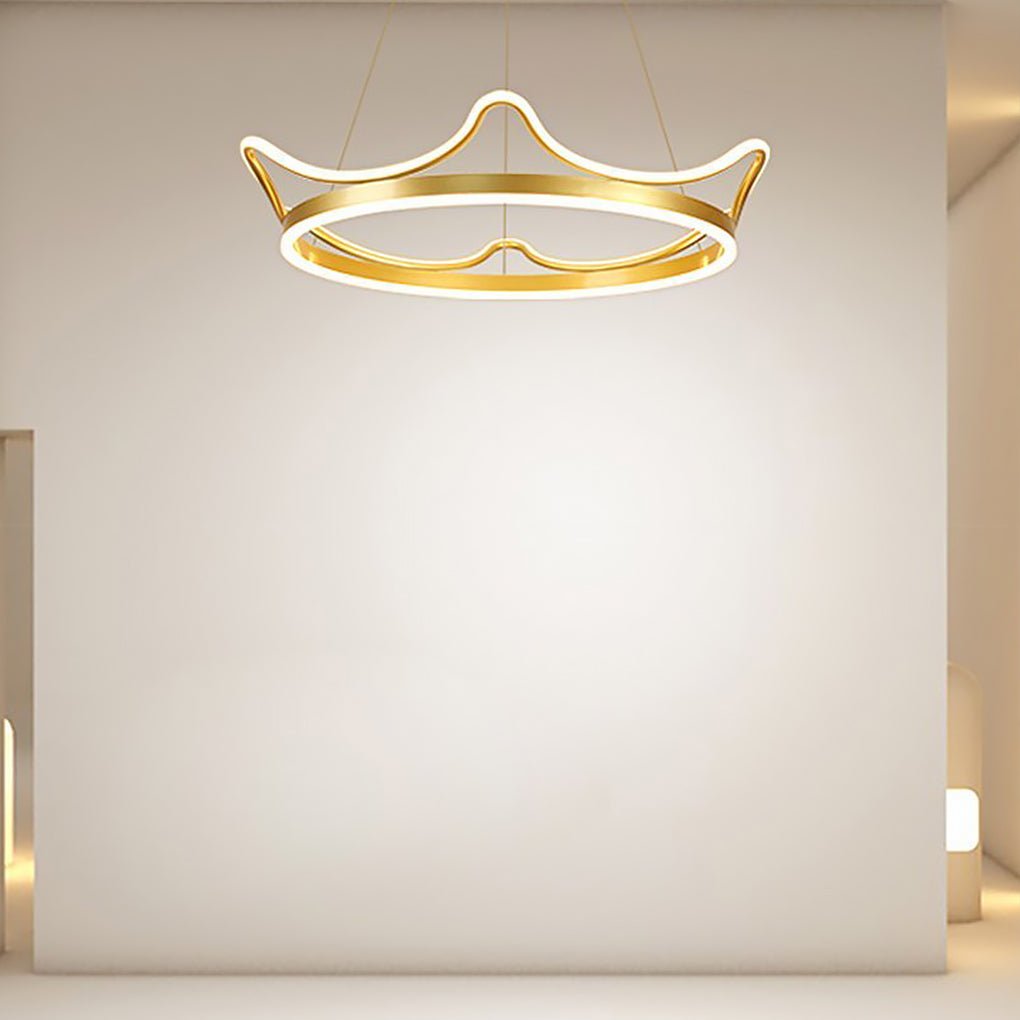 Imperial Crown Modern Chandelier Dimmable Ceiling Light with Remote - Dazuma