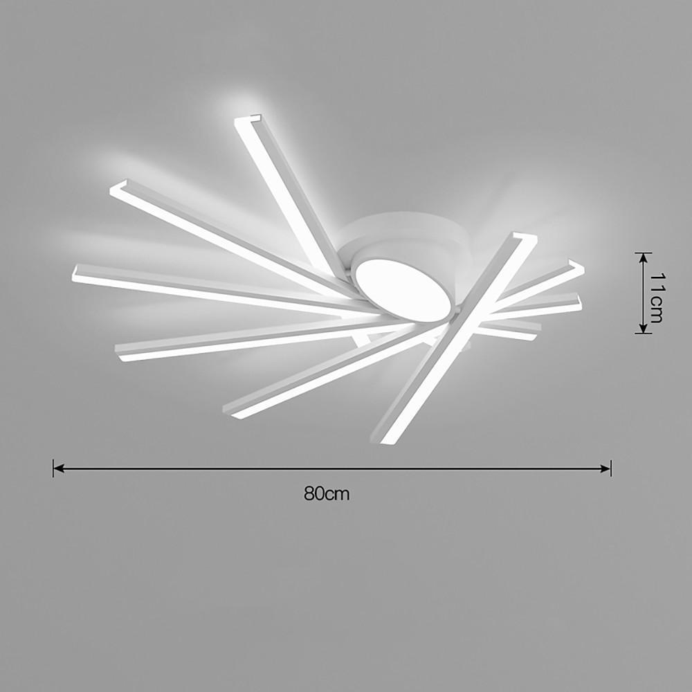 24'' LED 8-Light 6-Light 4-Light Single Design Flush Mount Lights Nordic Style LED Metal Acrylic Flush Mounts Semi Flush Mounts-dazuma