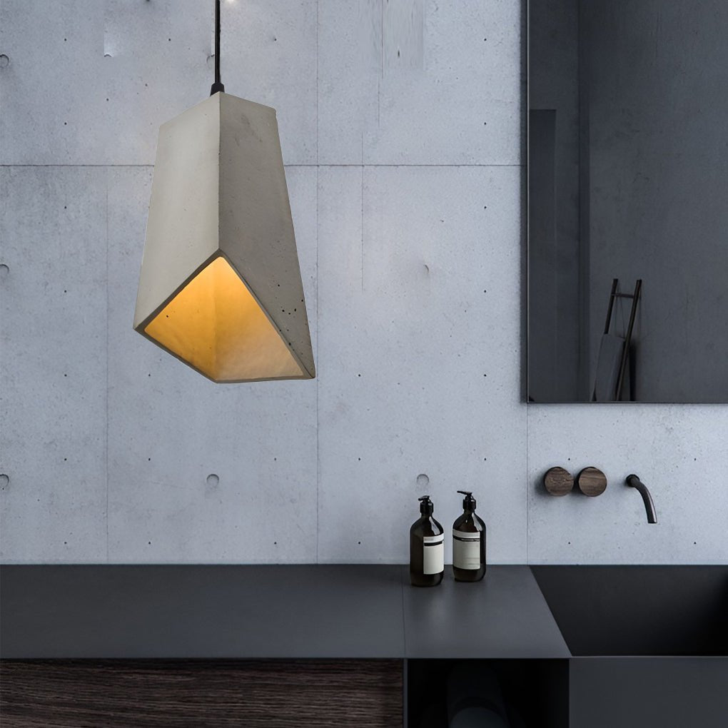 Industrial Style Cement Pendant Light Hanging Lamp Farmhouse Chandelier - Dazuma