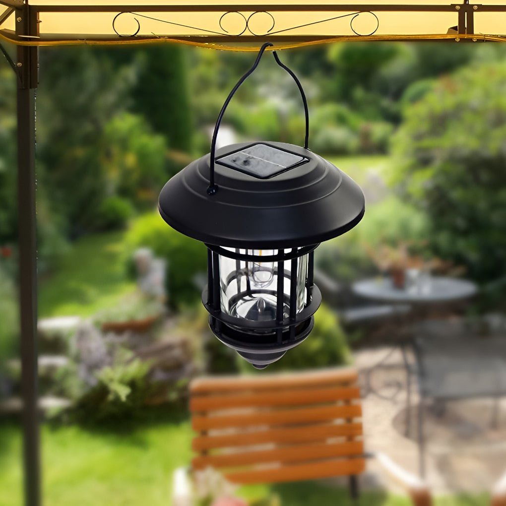 Industrial Style Solar Outdoor Wall Lights Fixture Wall Sconce Lighting ...