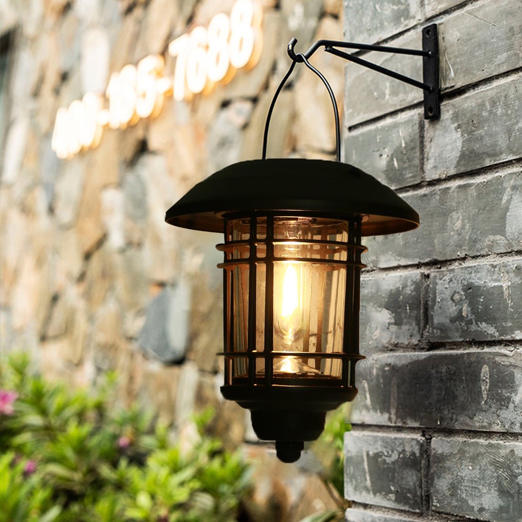 Industrial Style Solar Outdoor Wall Lights Wall Sconce Lighting LED Wall Lamp - Dazuma