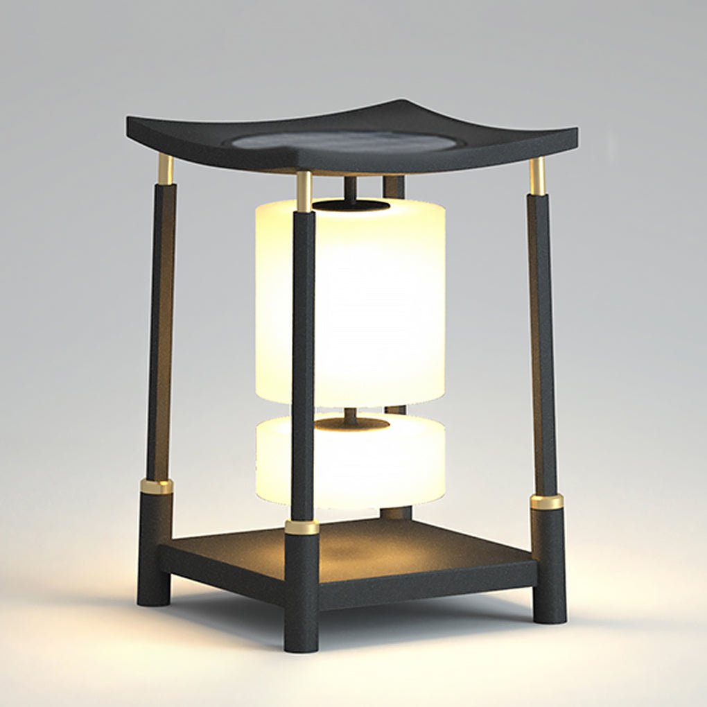 Innovative Asian Style Outdoor LED Landscape Lighting Decorative Solar Post Lights - Dazuma