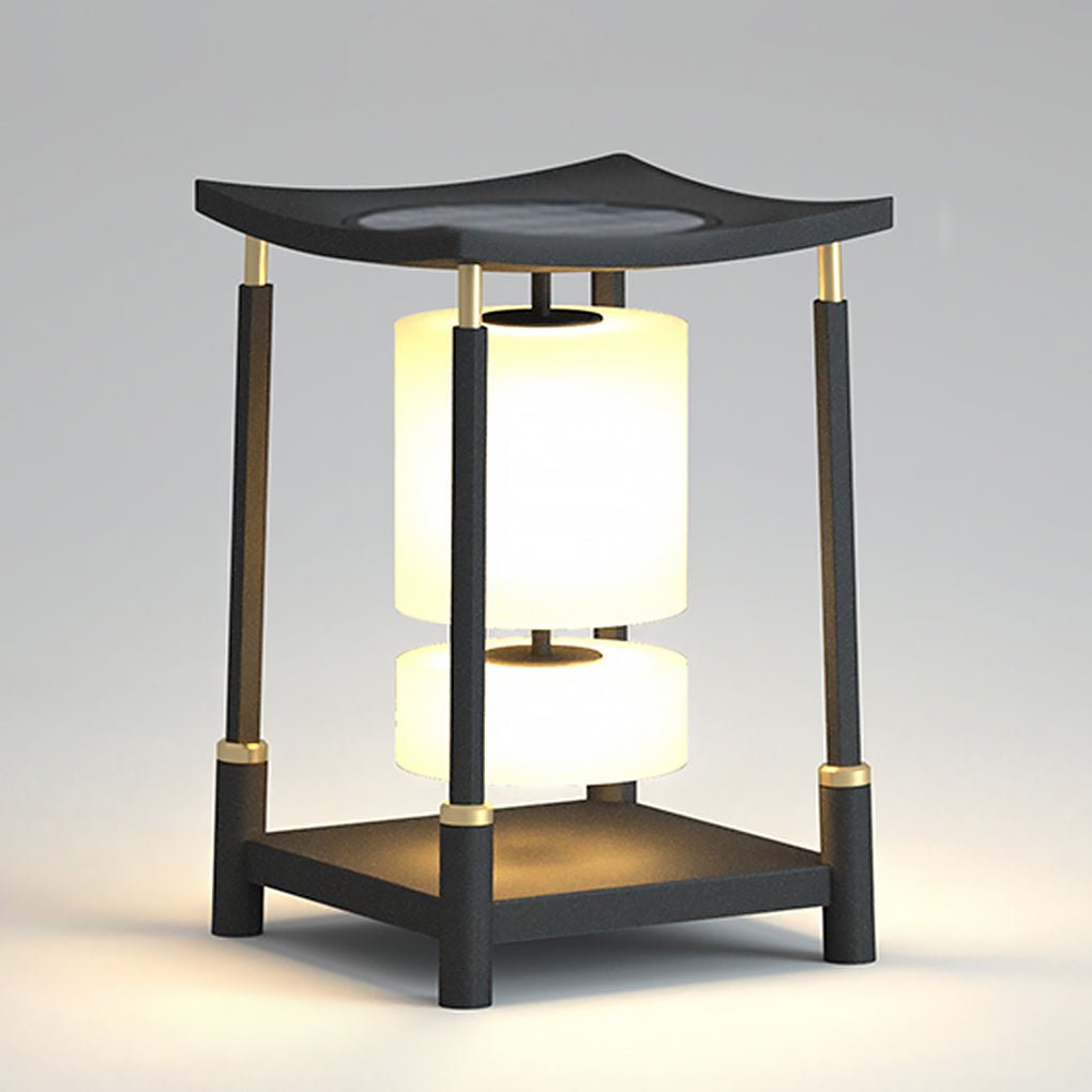 Unique Solar - Powered LED Outdoor Lights Asian - Inspired Design