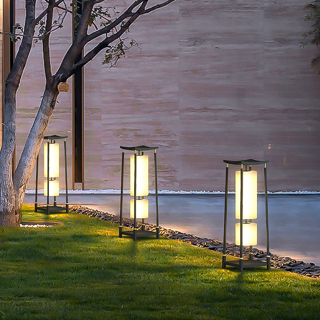 Unique Solar - Powered LED Outdoor Lights Asian - Inspired Design