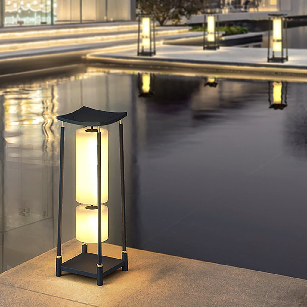 Innovative Asian Style Outdoor LED Landscape Lighting Decorative Solar Post Lights - Dazuma