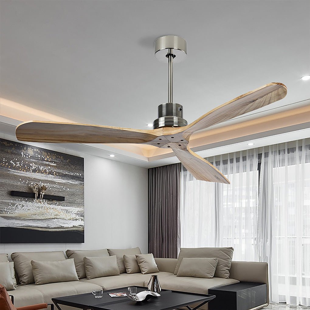 Nordic Dimming LED Ceiling Fan Lights with Remote Control Silent ...