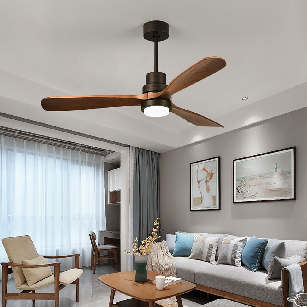 Intelligent Frequency Conversion Dimming Led Ceiling Fan Lamp with Remote Control - Dazuma