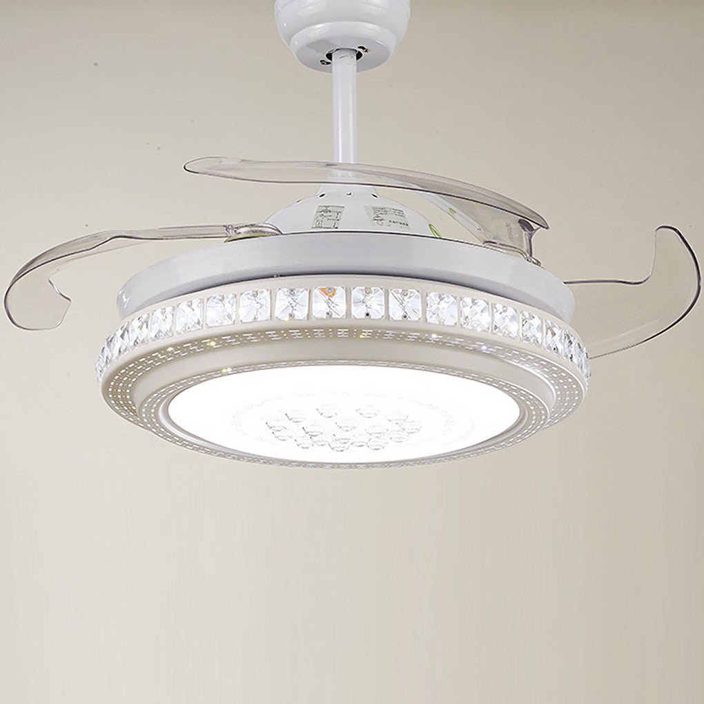 Intelligent Frequency Conversion Dimming LED Ceiling Invisible Fan Chandelier - Dazuma