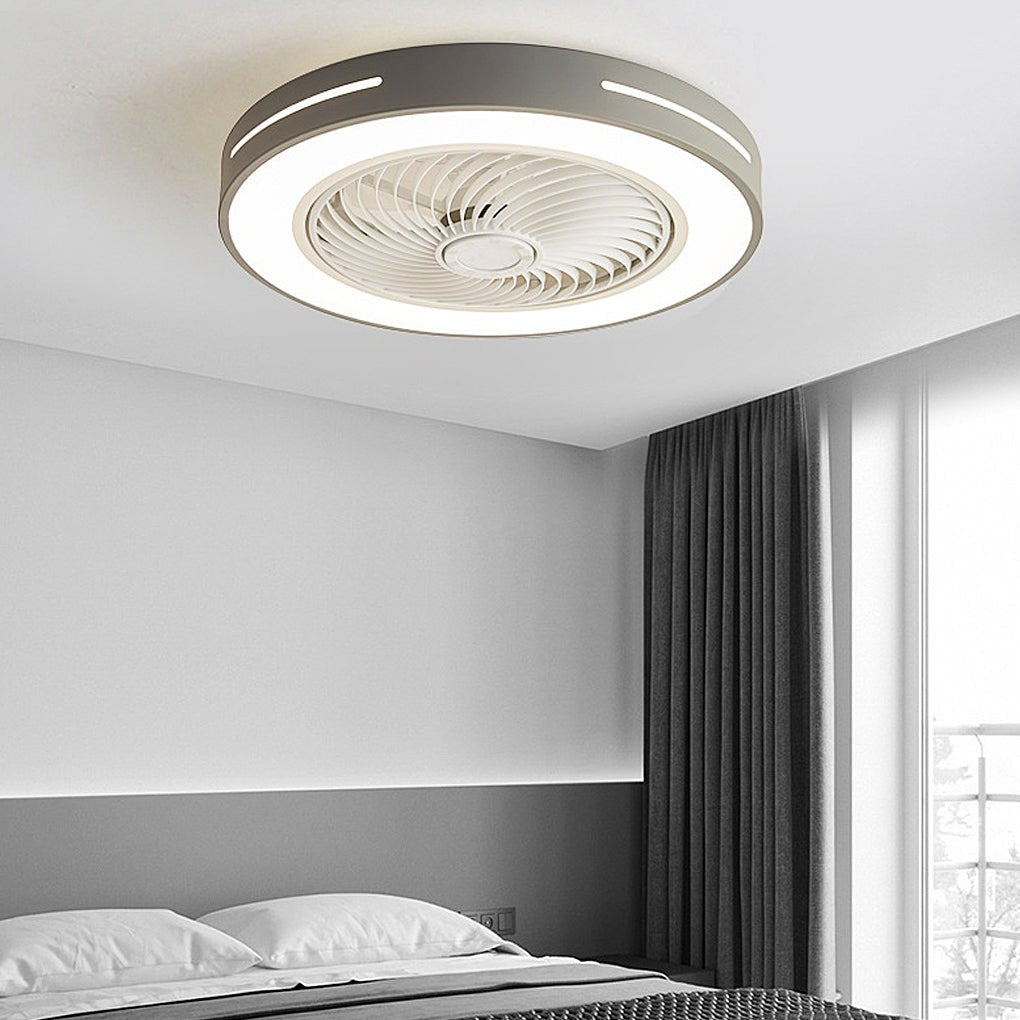 Nordic Inverter Bladeless Ceiling Fans Light Intelligent Ceiling Fan ...