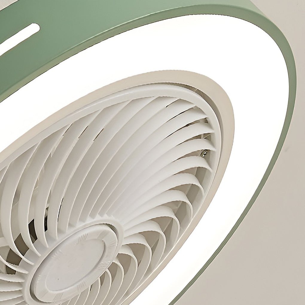 Inverter Bladed Ceiling Fans Light Intelligent Ceiling Fan Lamp with Remote Control Wind - guiding