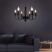 6 Lights Candles - shaped LED Modern Chandeliers Pendant Light Hanging Lamp
