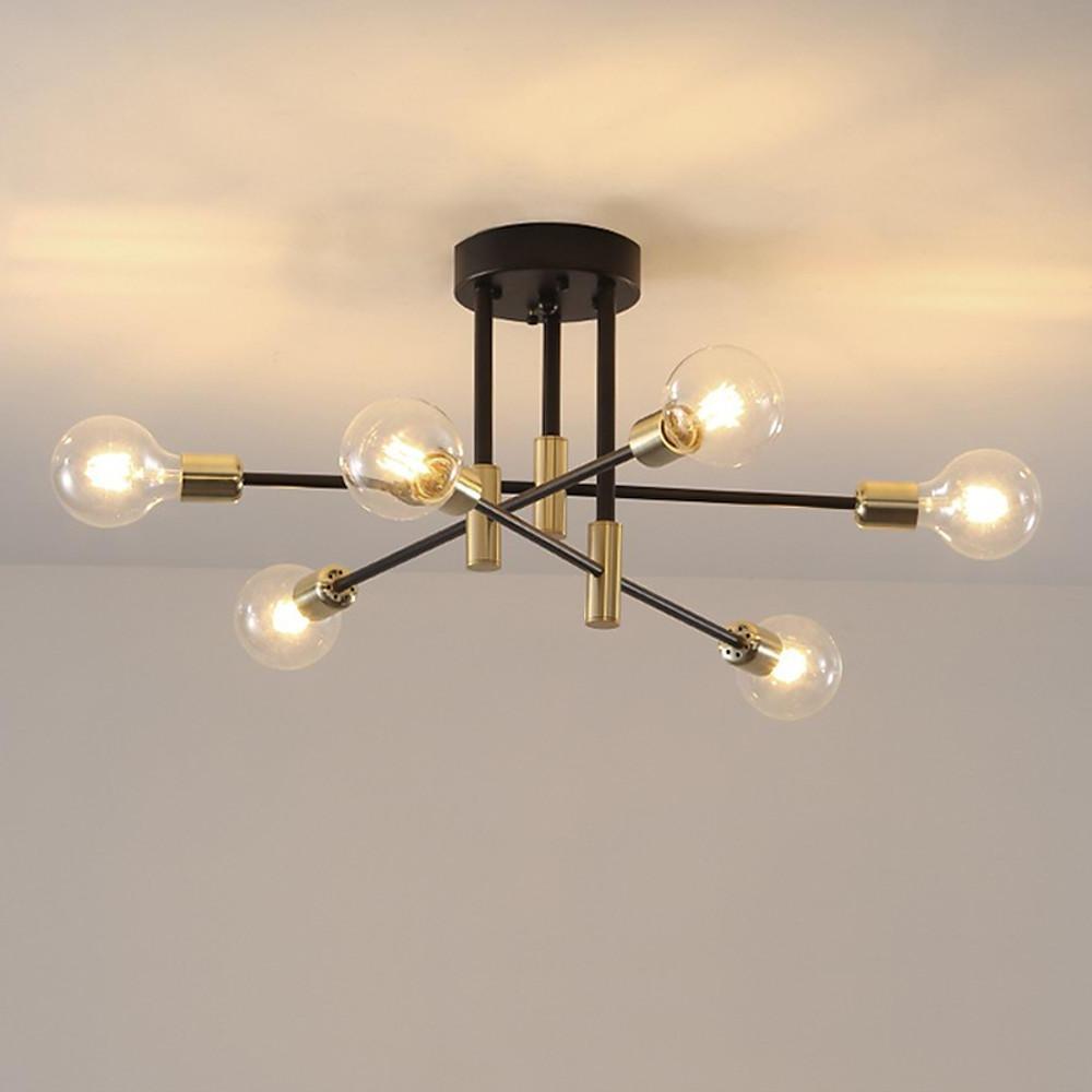 6 - light LED Sputnik Design Nordic Flush Mount Lighting Chandelier