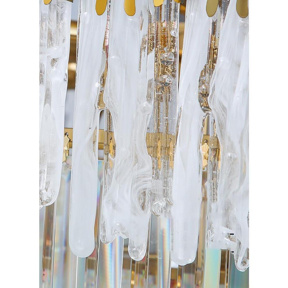 20'' LED 17 12 Bulbs 9-Light Unique Design Pendant Light Nordic Style LED Stainless Steel Crystal Pendant Lights