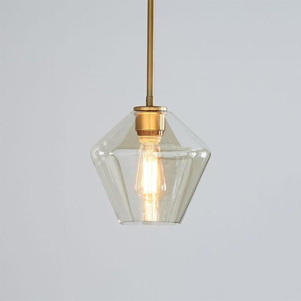 Nordic Classic Copper Glass Pendant Lights Industrial Style Droplight