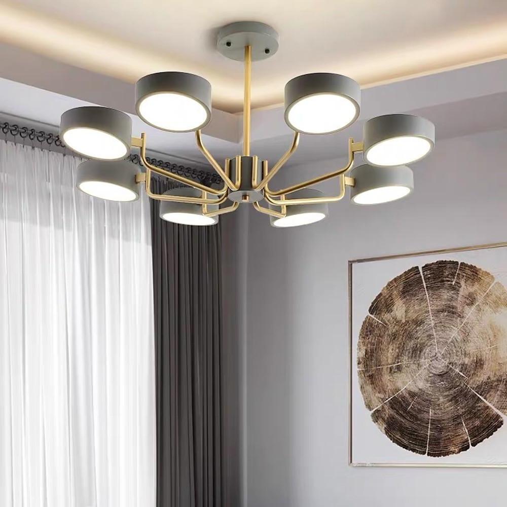 8 - Light Tasking Chandelier - Fixed 24'' Height, 3000K - 5400K