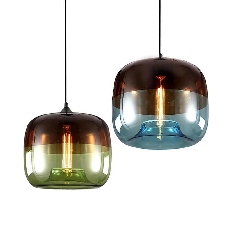 9'' LED 1-Light Creative Pendant Light Globe Artistic Glass Globe Island Lights