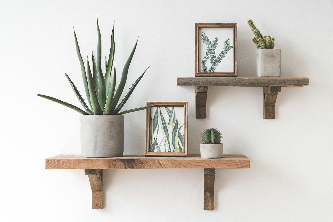 Wooden Wall and Display Shelf for Living Room Bedroom Study Kitchen