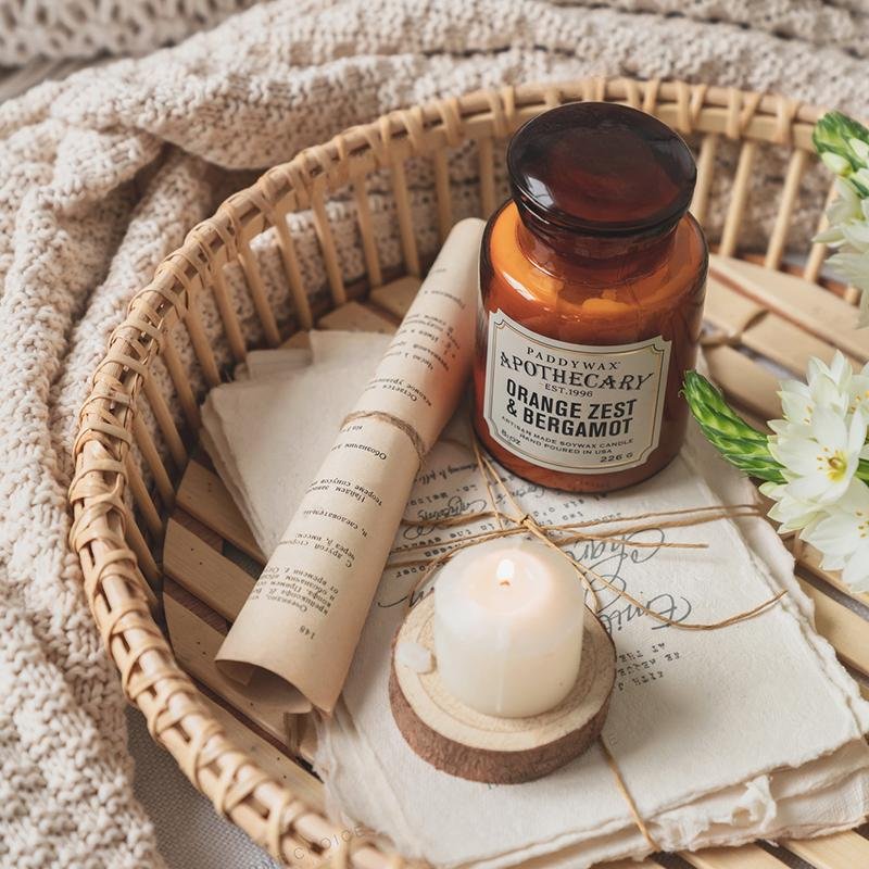 Farmhouse Wicker Decorative Tray Serving tray