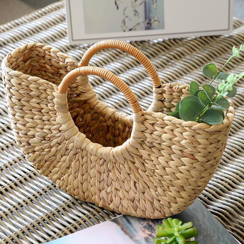 Farmhouse Burlywood Storage Bag Storage Basket