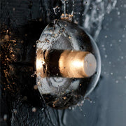 Transparent Rustic Outdoor Glass Wall Lights Waterproof LED Lighting