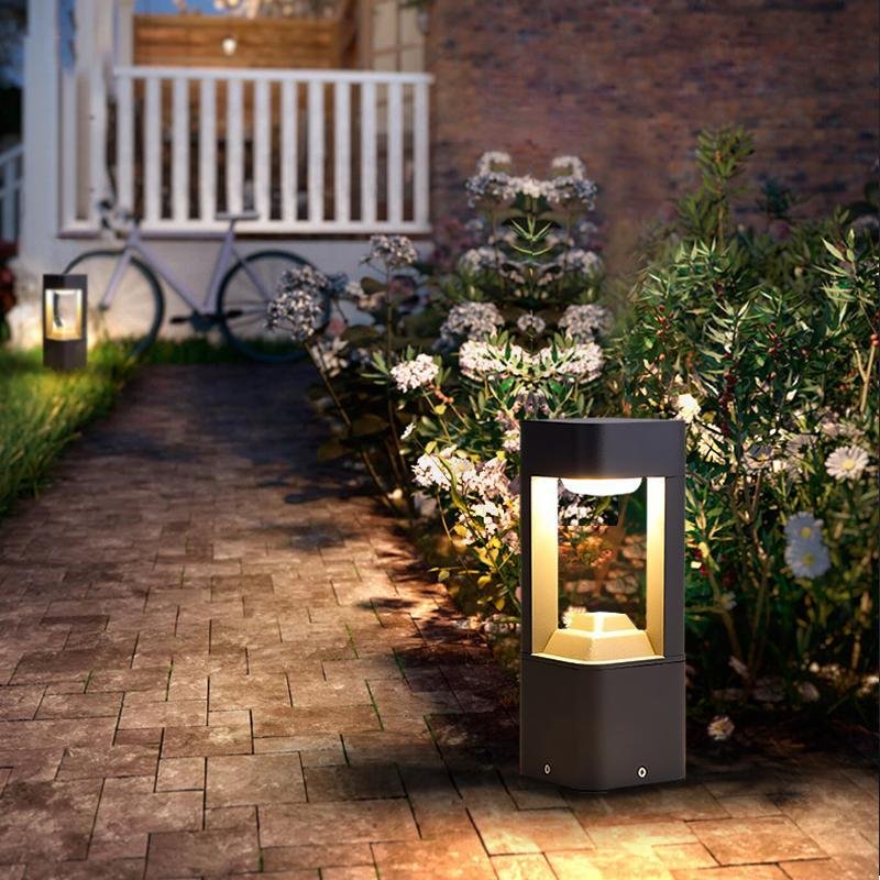 Contemporary Waterproof Black Aluminum Pathway Lights LED Outdoor Landscape Lighting