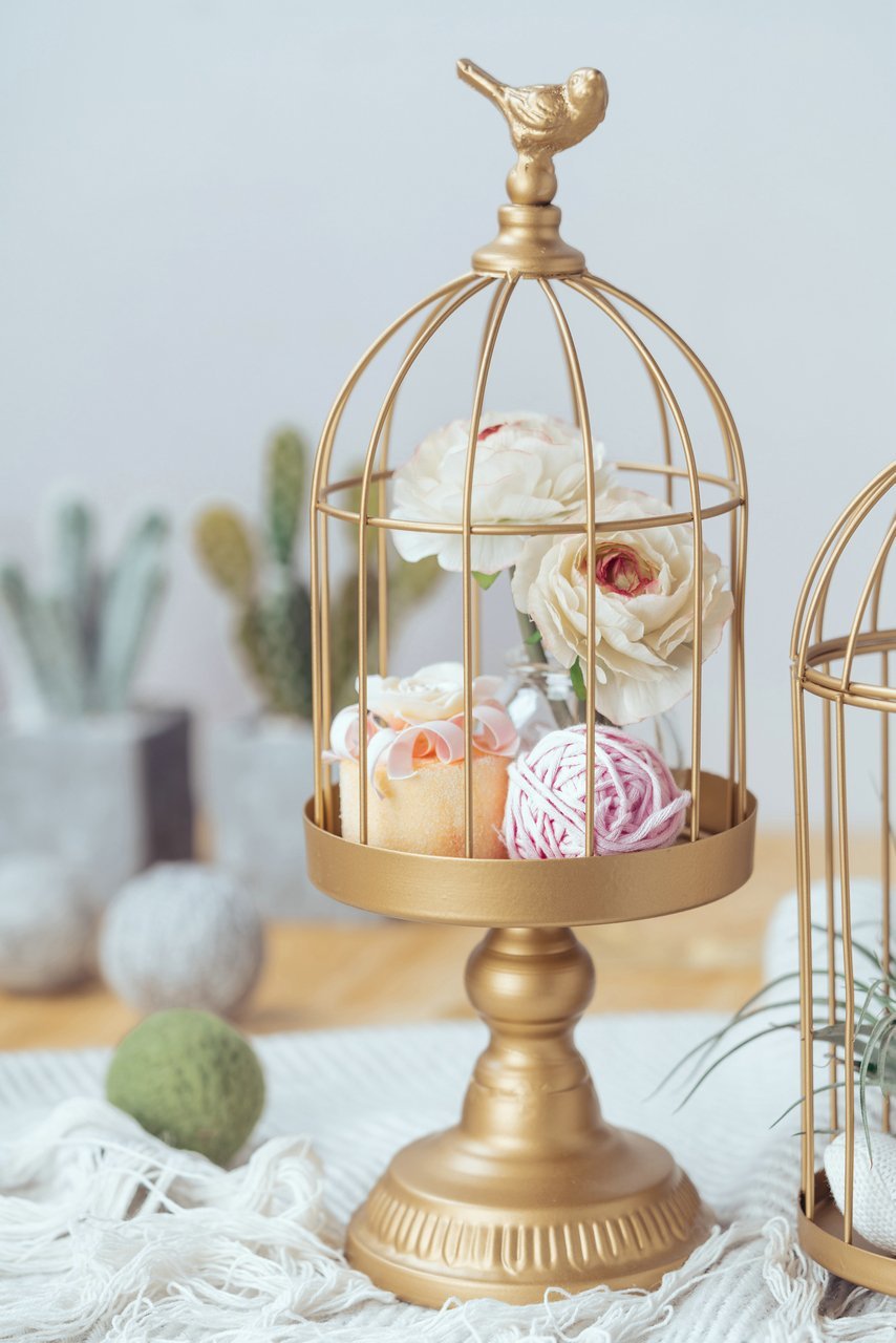 Gold Crown Shaped Iron Candle Holder