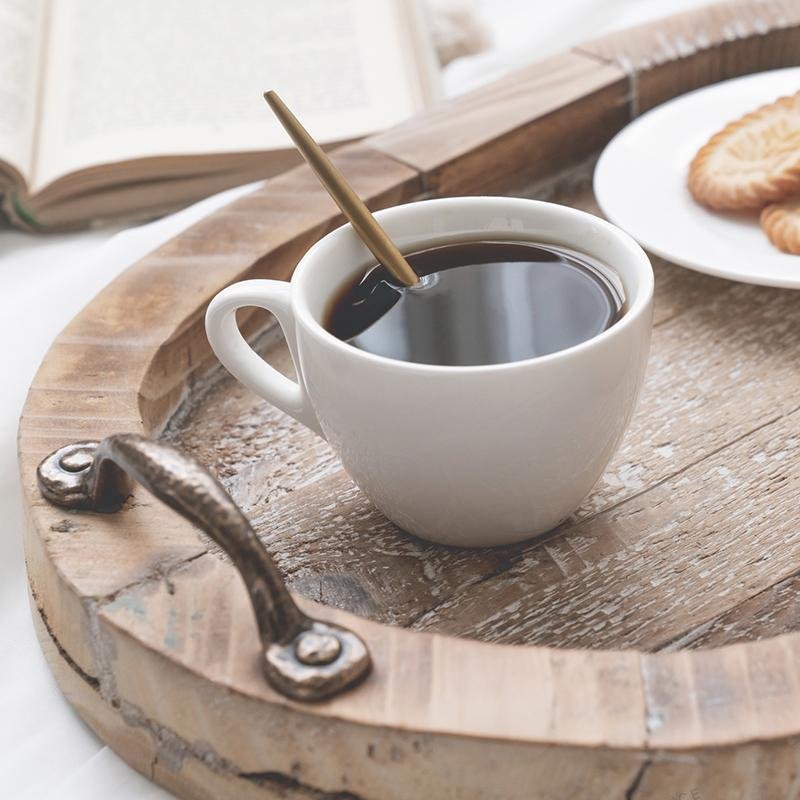 Rustic Wooden Food Coffee Tea Dinner Tray